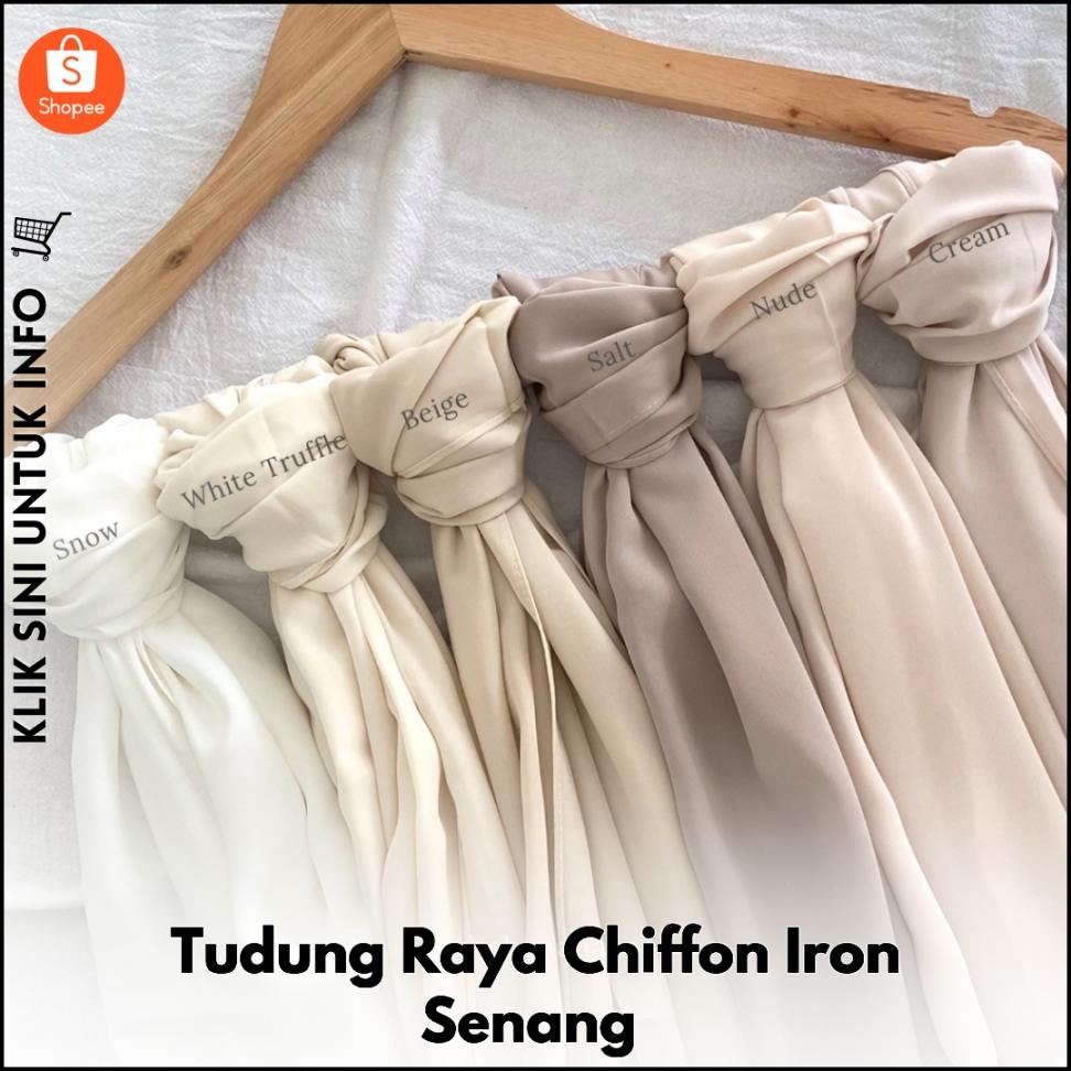 Tudung Raya Chiffon Iron Senang