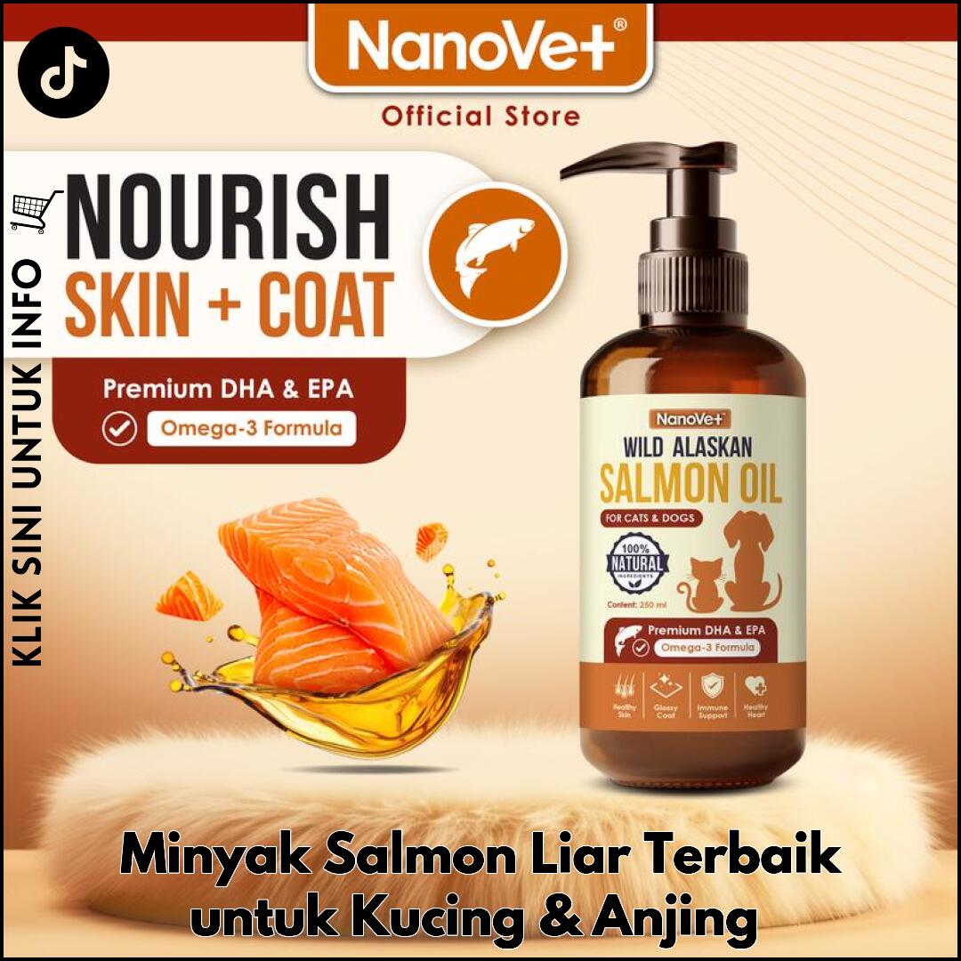 Minyak Salmon Liar Terbaik untuk Kucing & Anjing