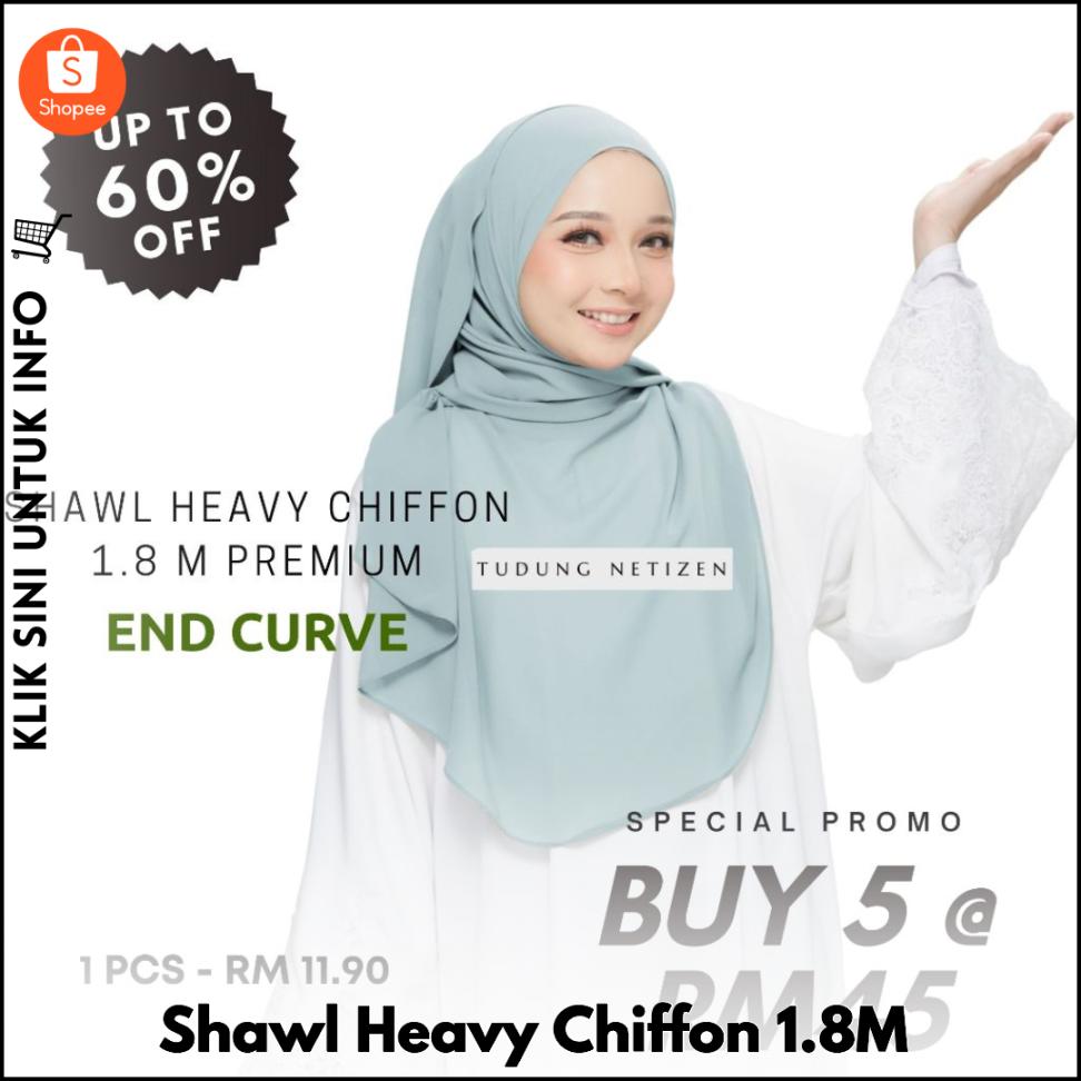 Shawl Heavy Chiffon 1.8M