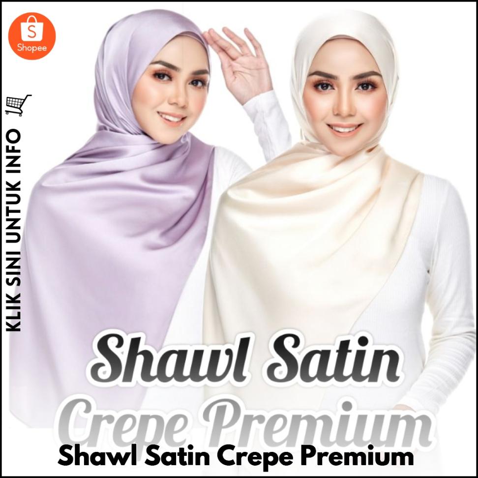 Shawl Satin Crepe Premium