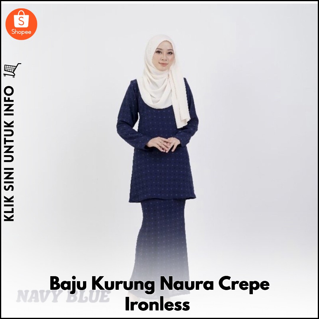 Baju Kurung Naura Crepe Ironless