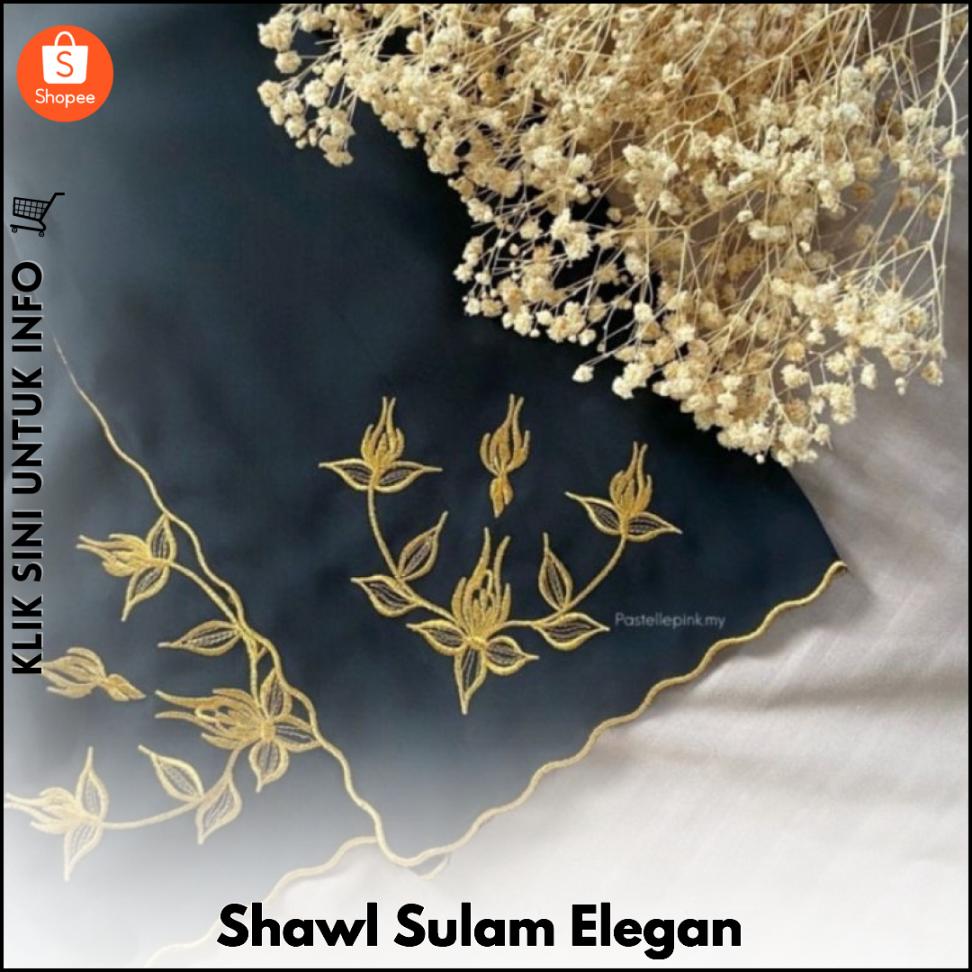 Shawl Sulam Elegan