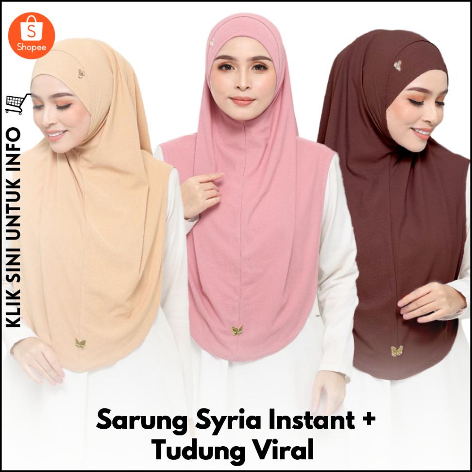 Sarung Syria Instant + Tudung Viral