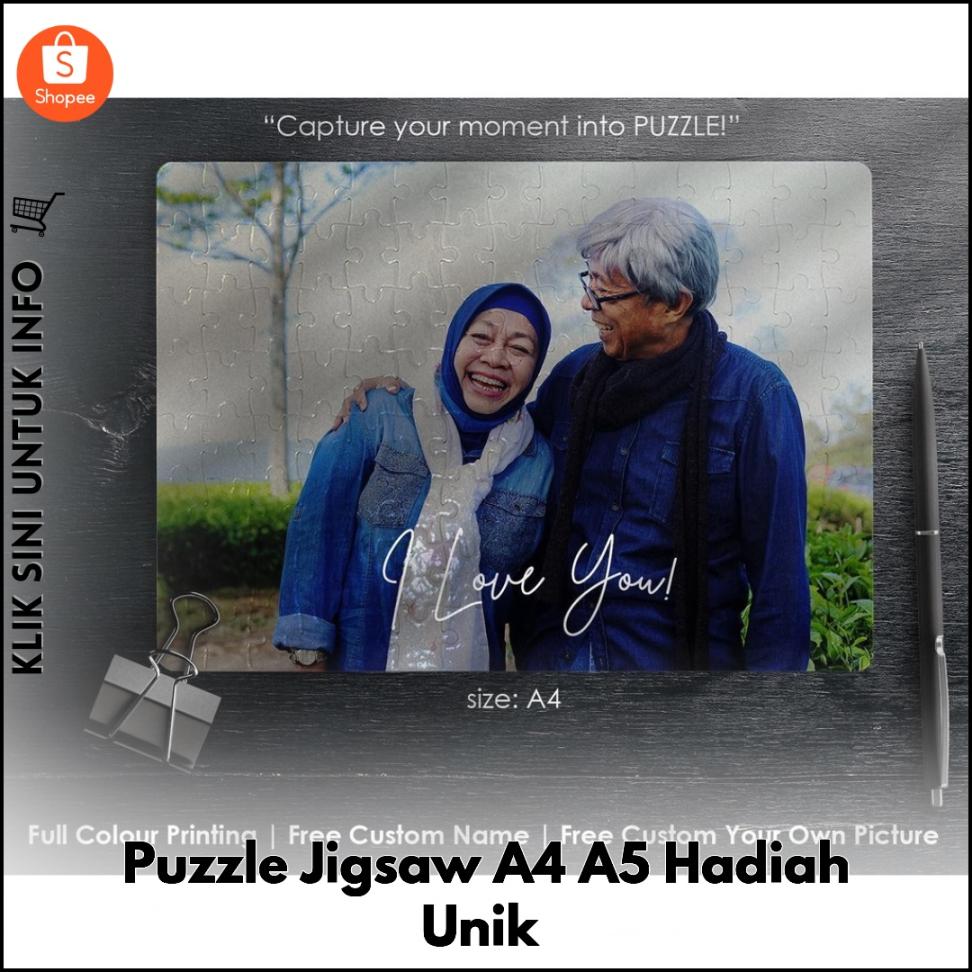 Puzzle Jigsaw A4 A5 Hadiah Unik