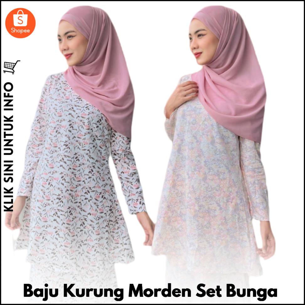 Baju Kurung Morden Set Bunga