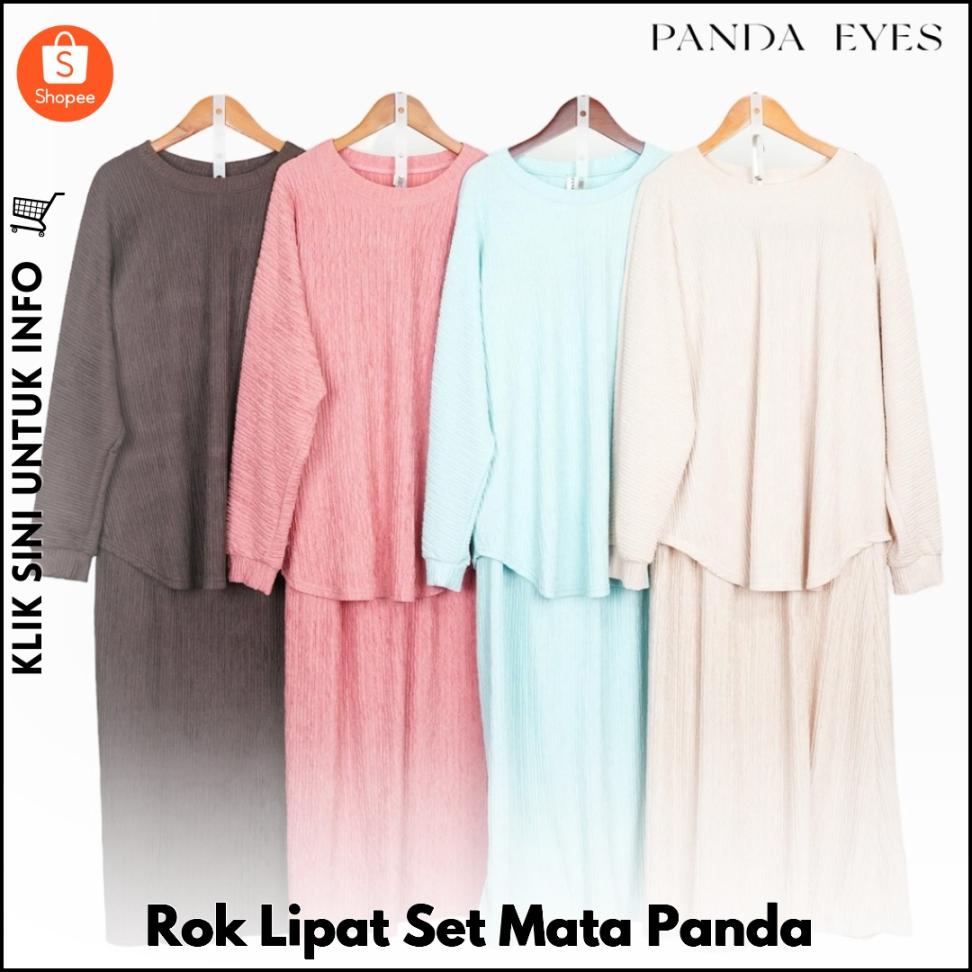 Rok Lipat Set Mata Panda