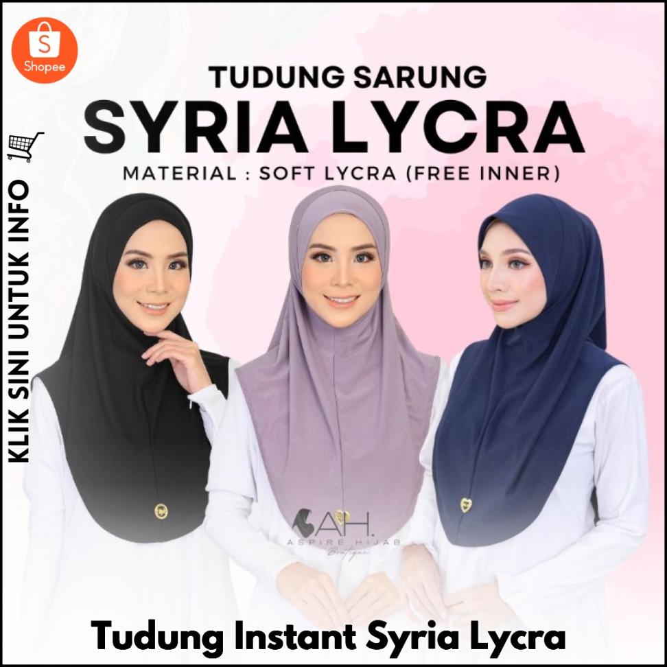 Tudung Instant Syria Lycra