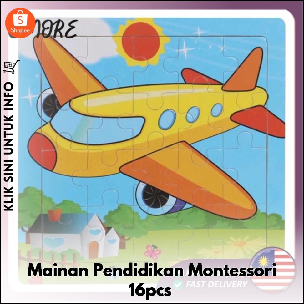 Mainan Pendidikan Montessori 16pcs