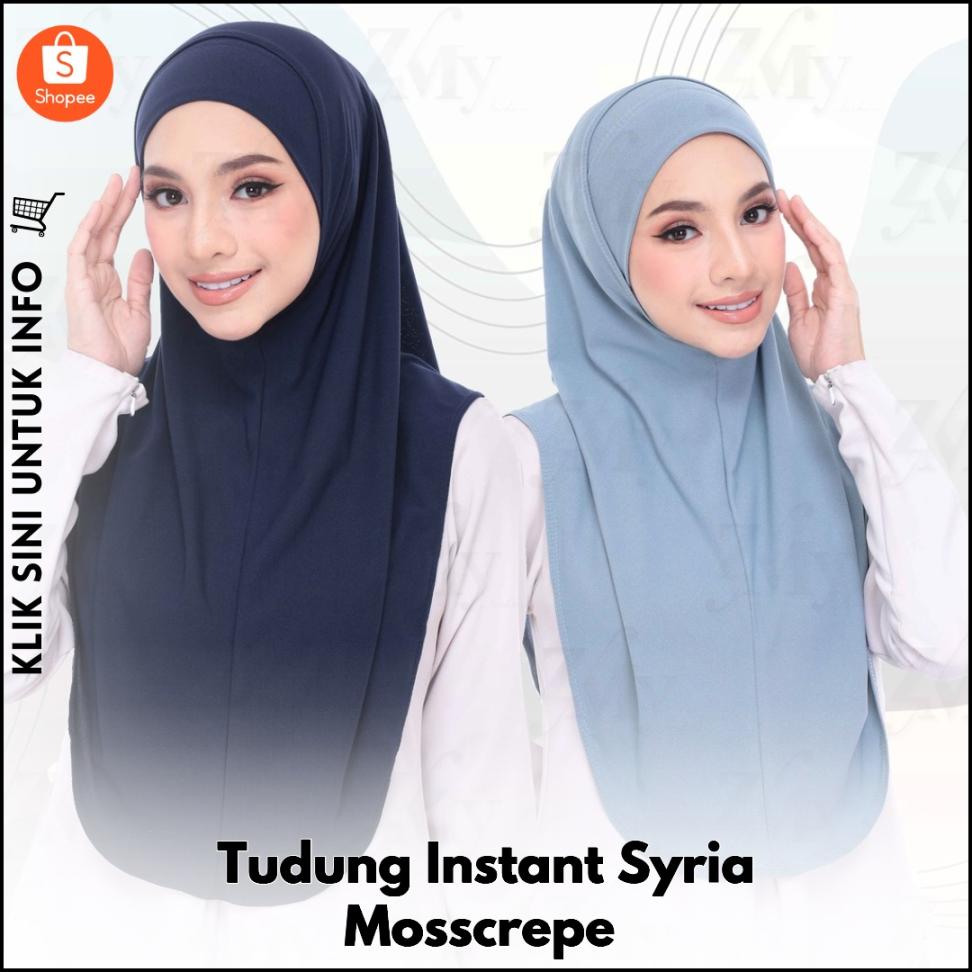 Tudung Instant Syria Mosscrepe