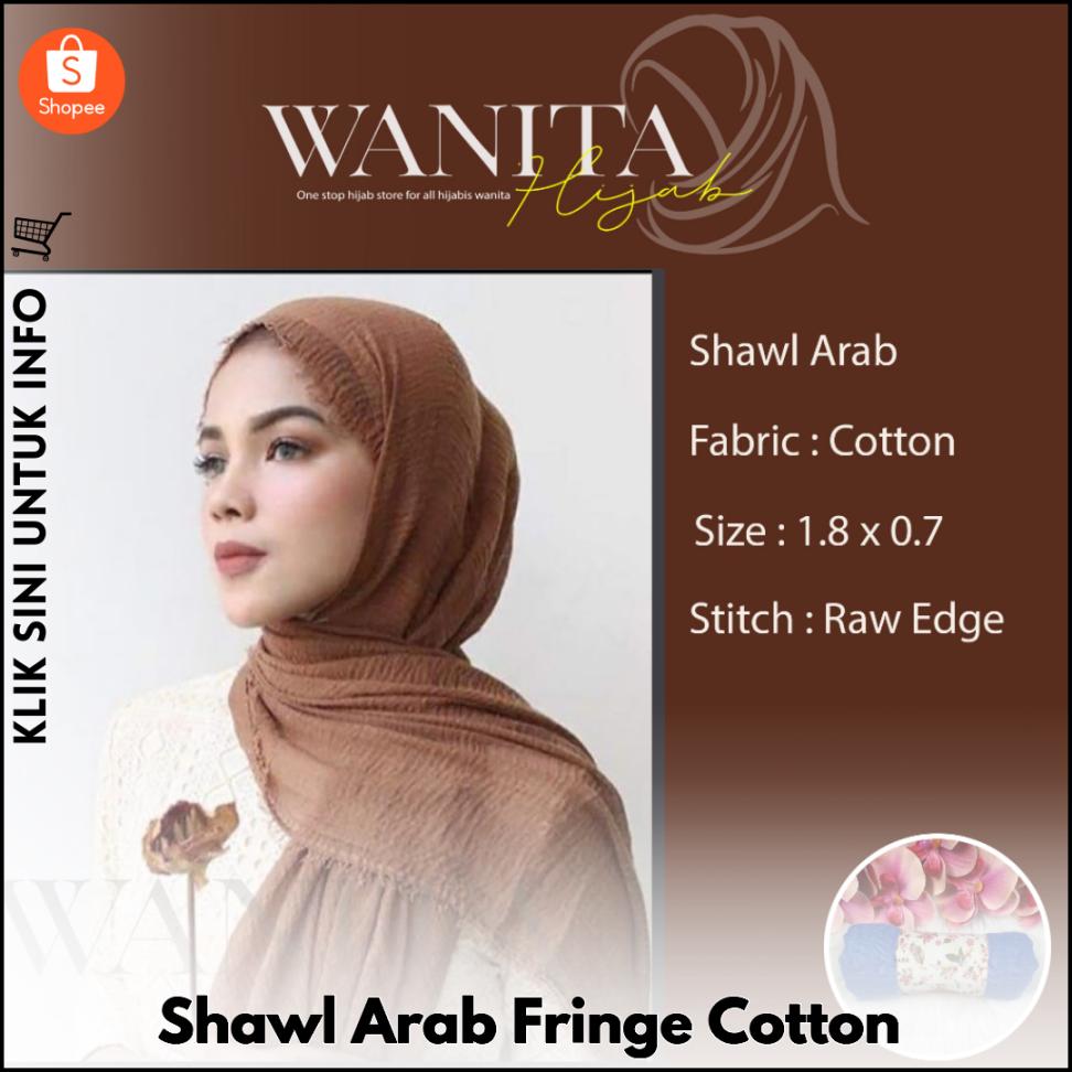 Shawl Arab Fringe Cotton