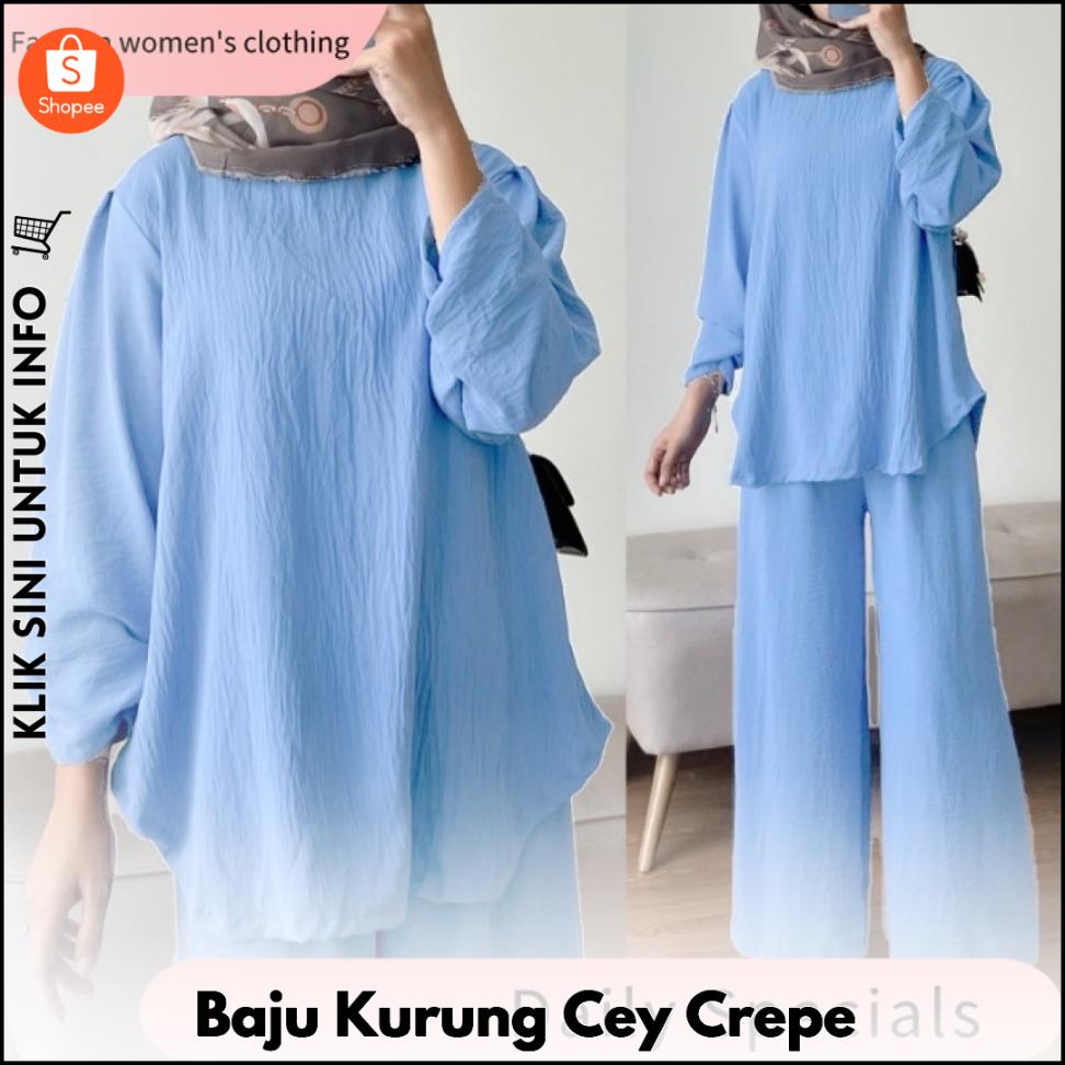 Baju Kurung Cey Crepe