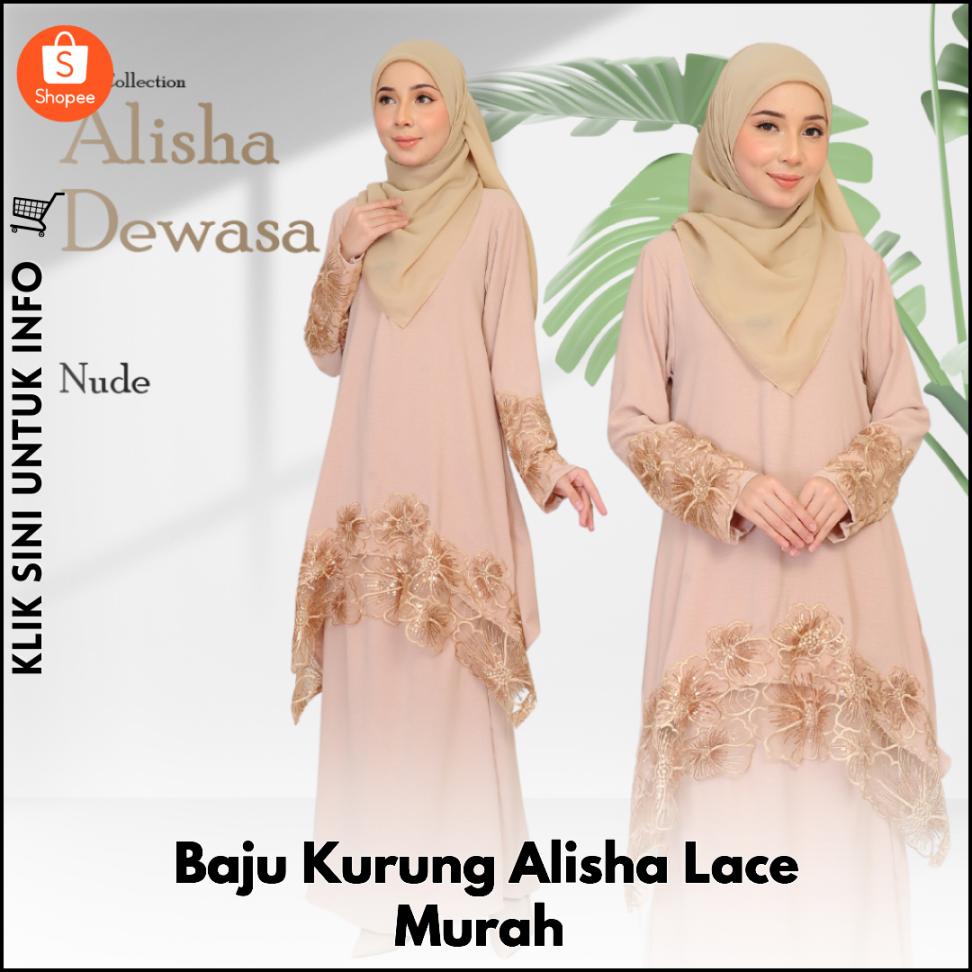 Baju Kurung Alisha Lace Murah