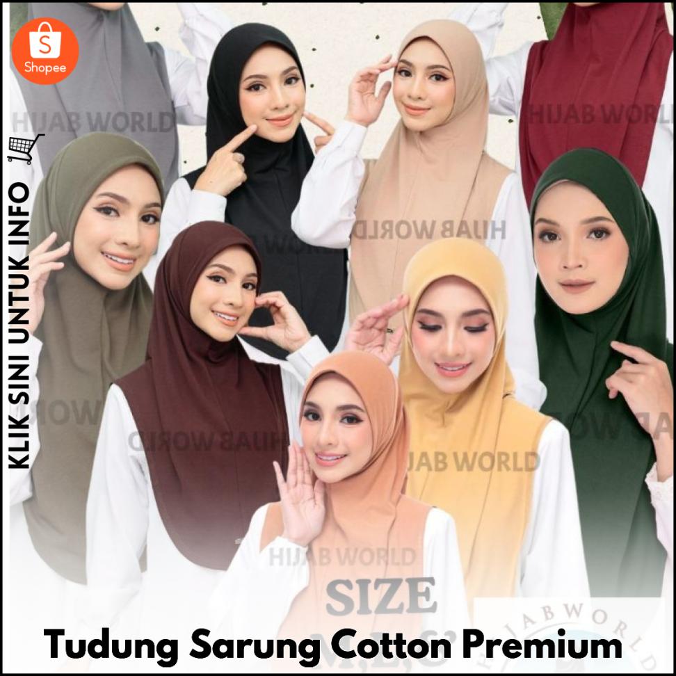 Tudung Sarung Cotton Premium