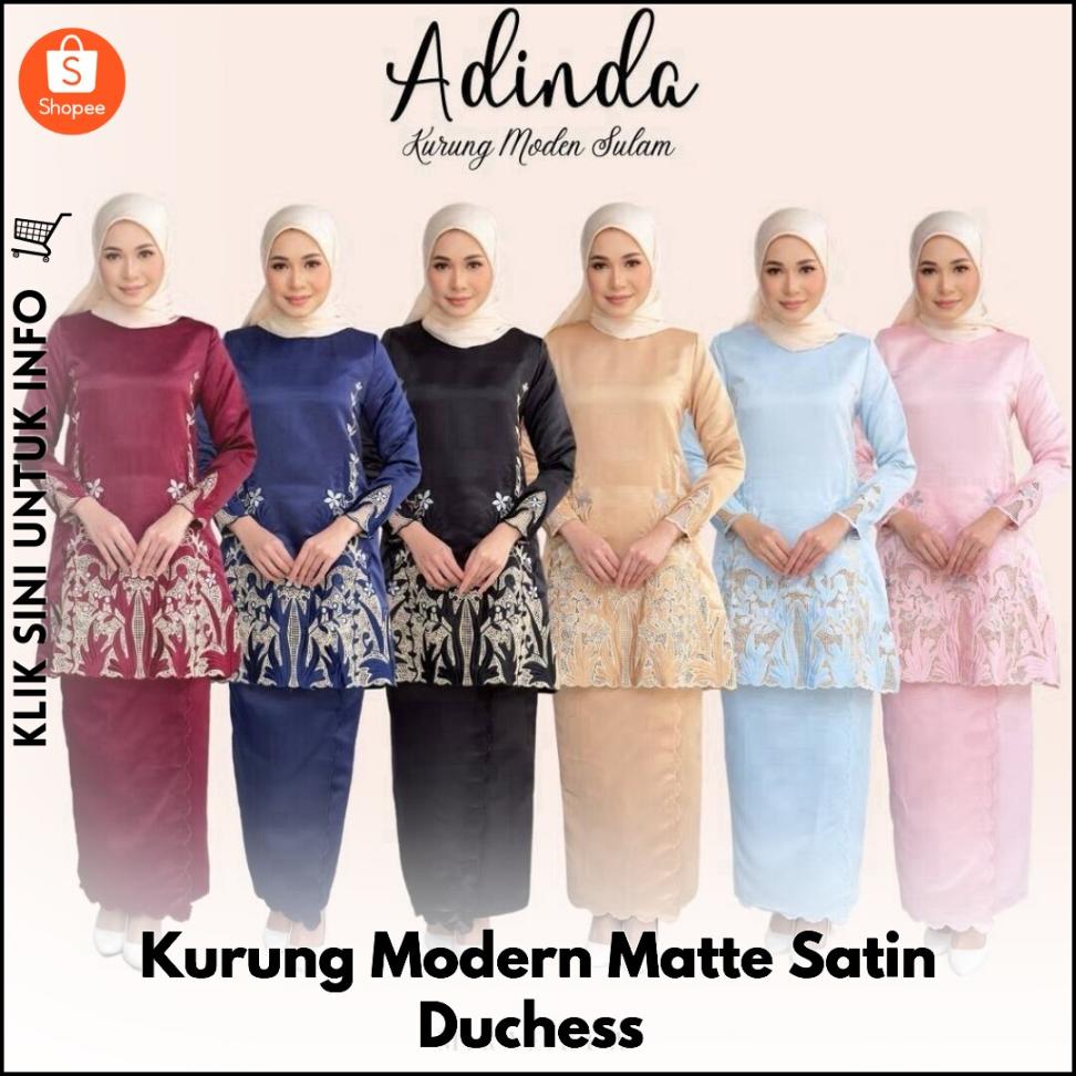 Kurung Modern Matte Satin Duchess