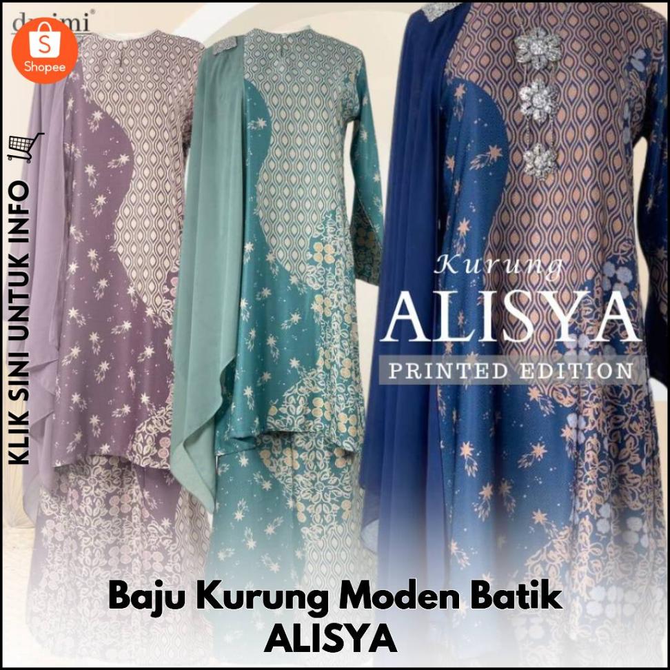 Baju Kurung Moden Batik ALISYA