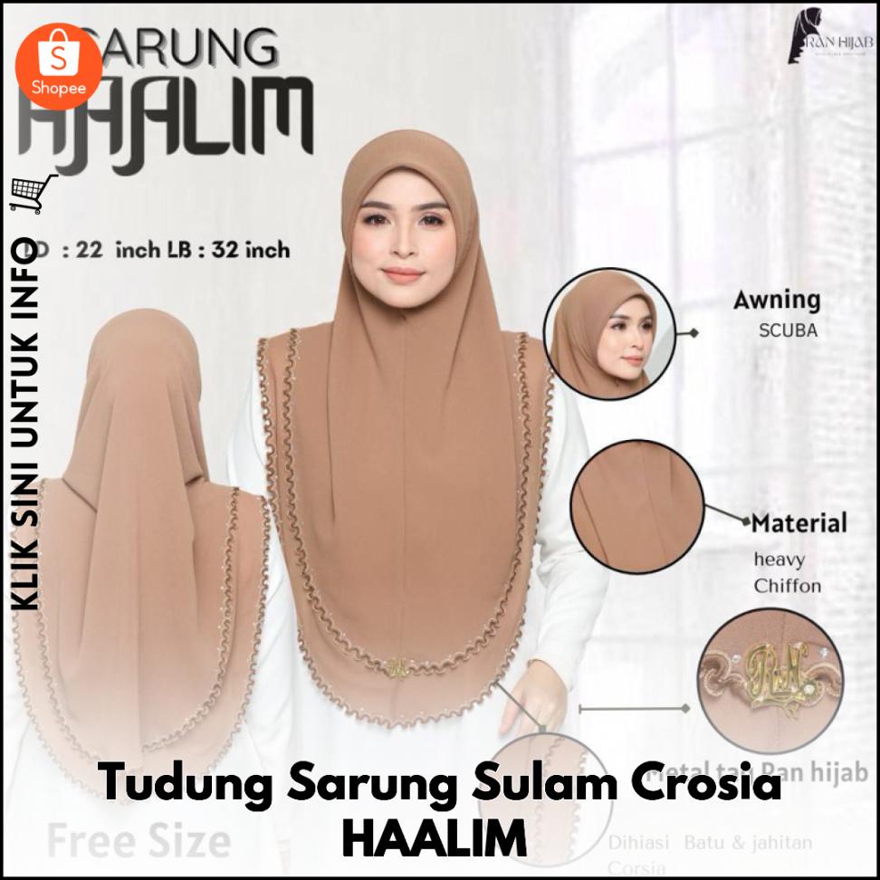 Tudung Sarung Sulam Crosia HAALIM