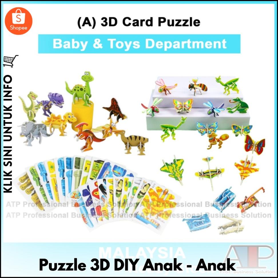 Puzzle 3D DIY Anak-Anak