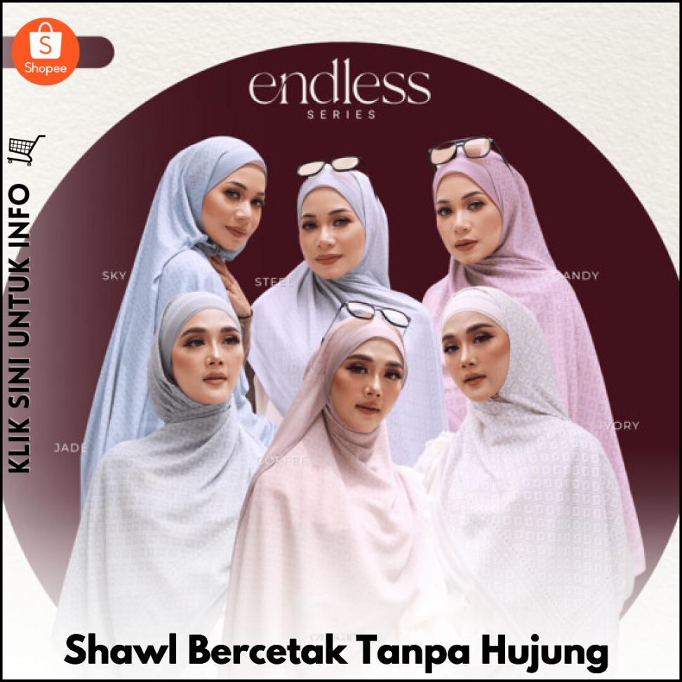 Shawl Bercetak Tanpa Hujung