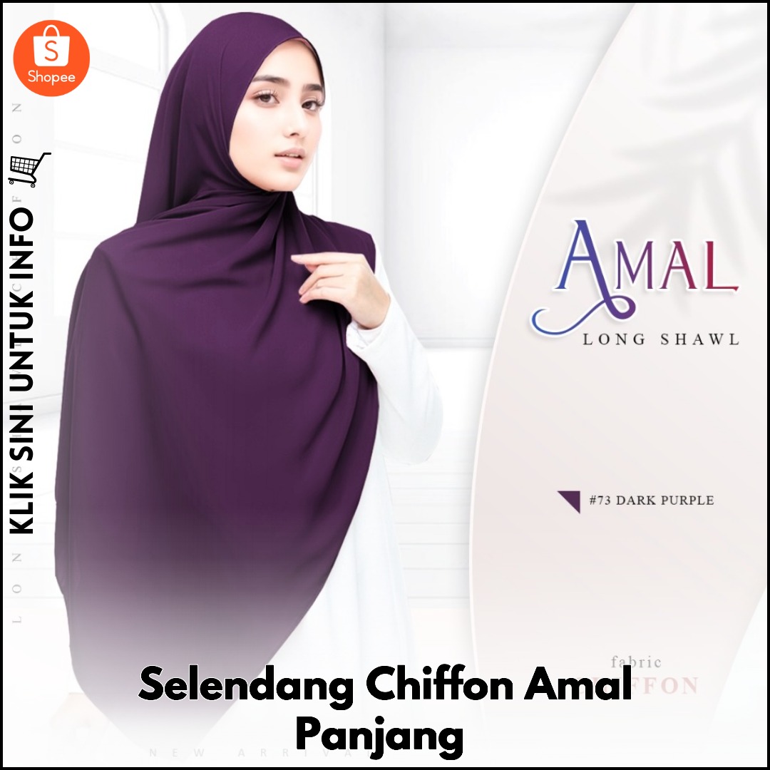 Selendang Chiffon Amal Panjang