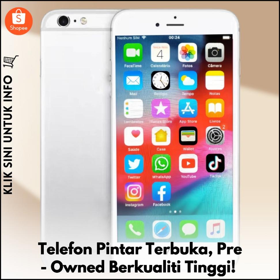 Telefon Pintar Terbuka, Pre-Owned Berkualiti Tinggi!