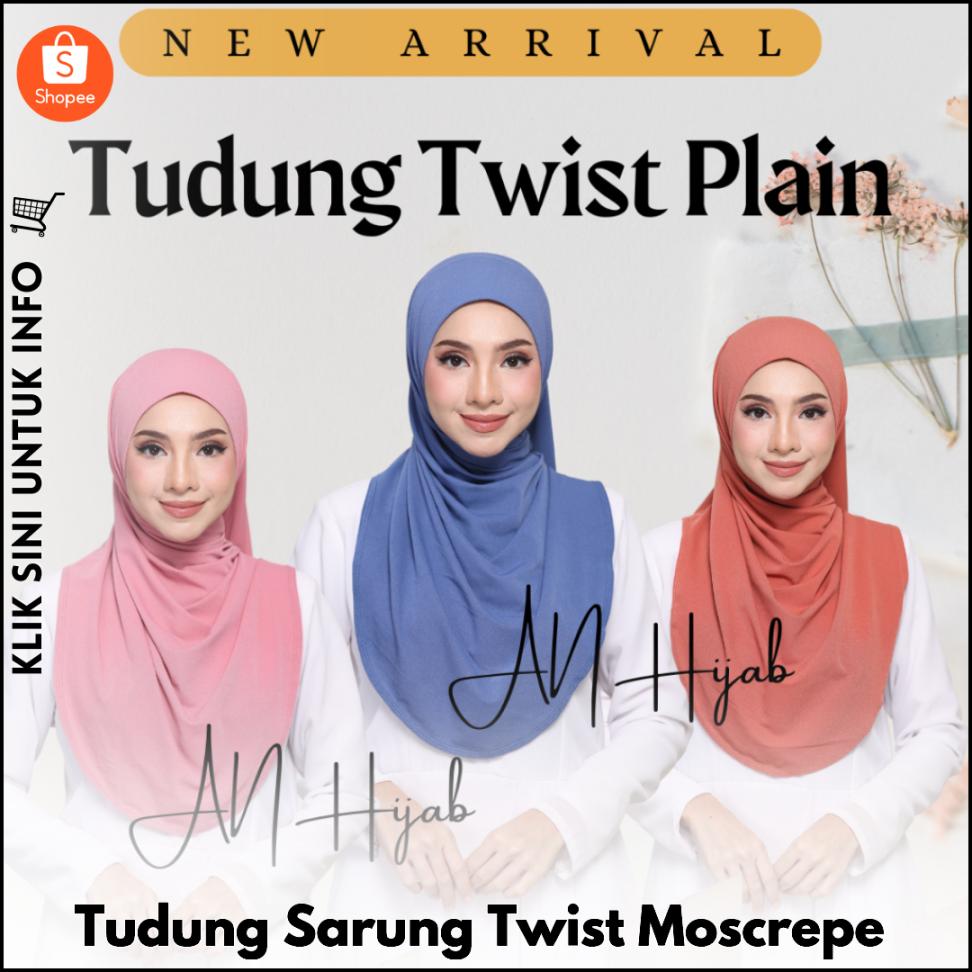 Tudung Sarung Twist Moscrepe