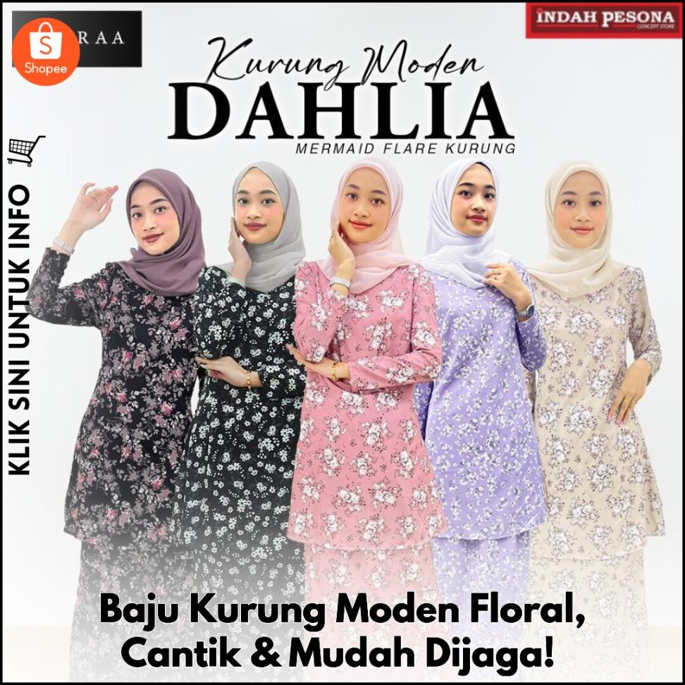 Baju Kurung Moden Floral, Cantik & Mudah Dijaga!