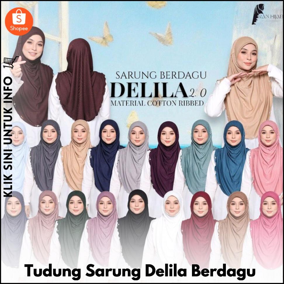 Tudung Sarung Delila Berdagu