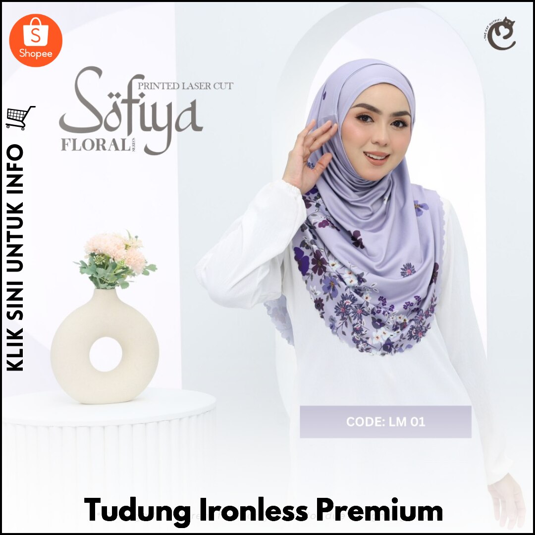 Tudung Ironless Premium