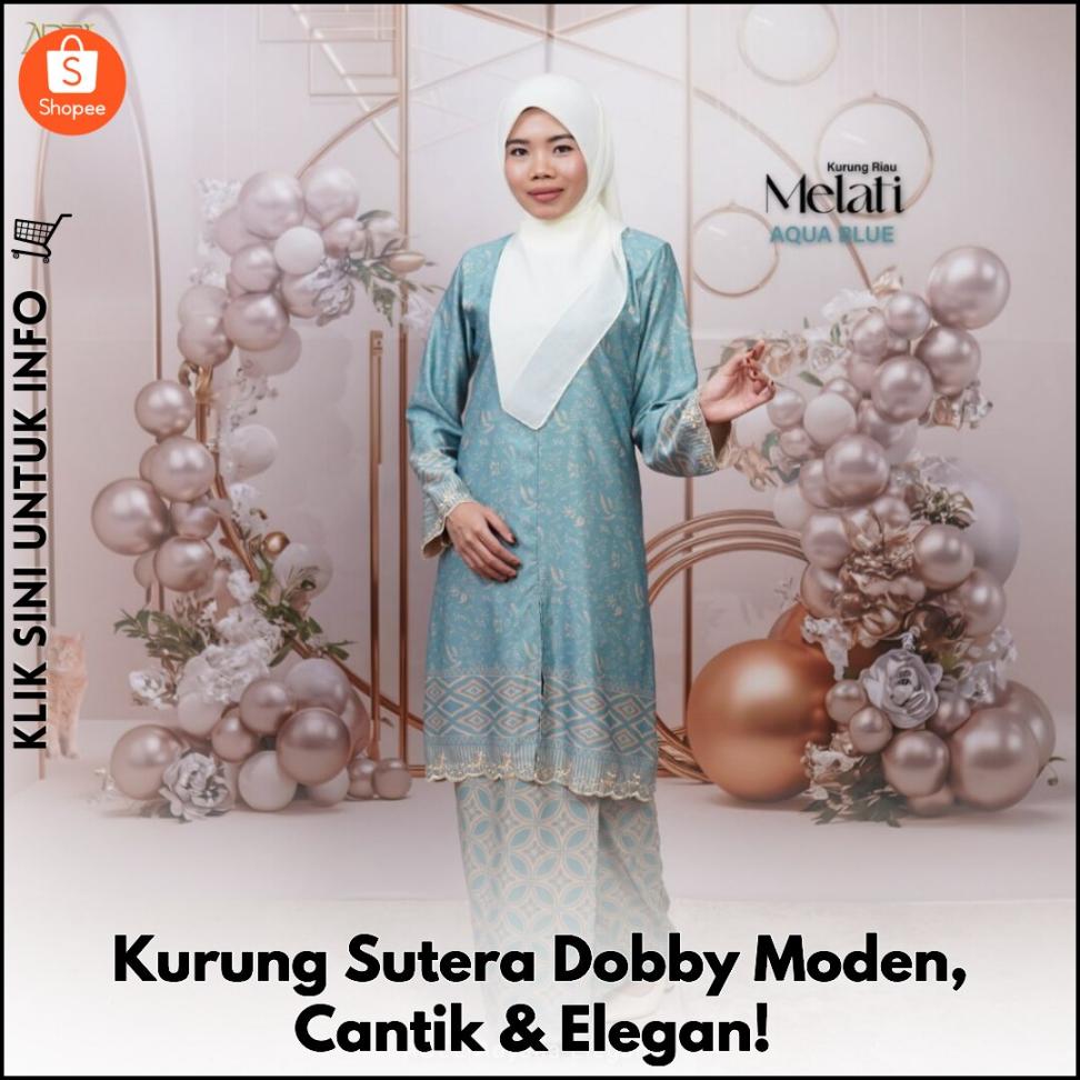 Kurung Sutera Dobby Moden, Cantik & Elegan!