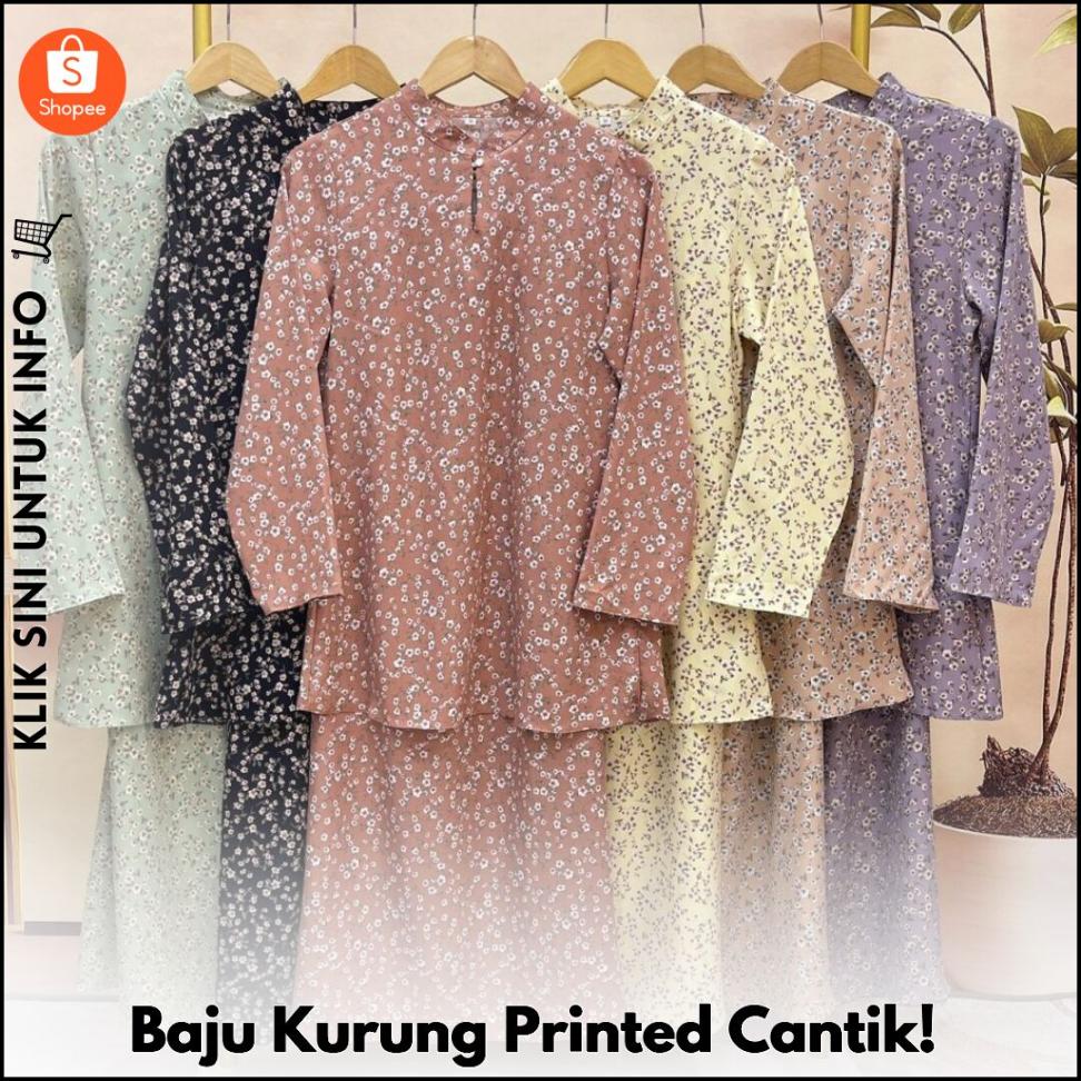 Baju Kurung Printed Cantik!