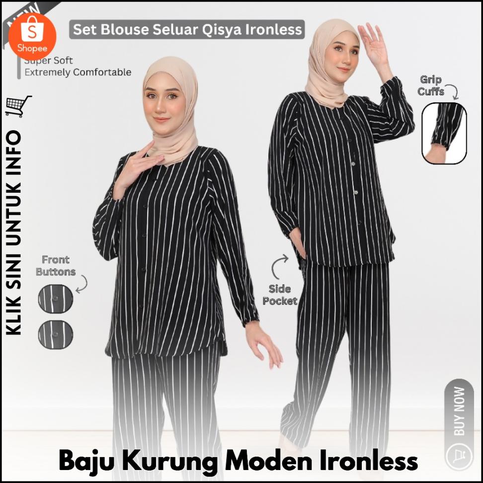 Baju Kurung Moden Ironless