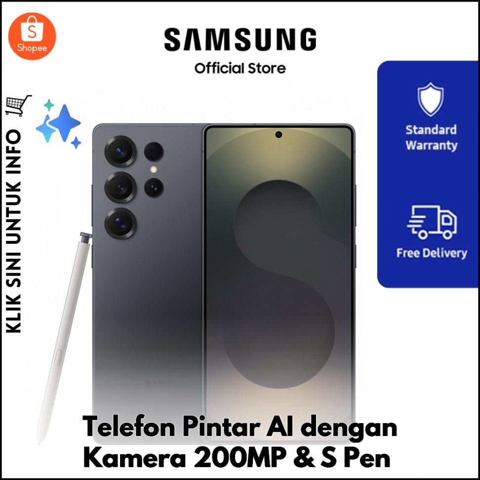 Telefon Pintar AI dengan Kamera 200MP & S Pen