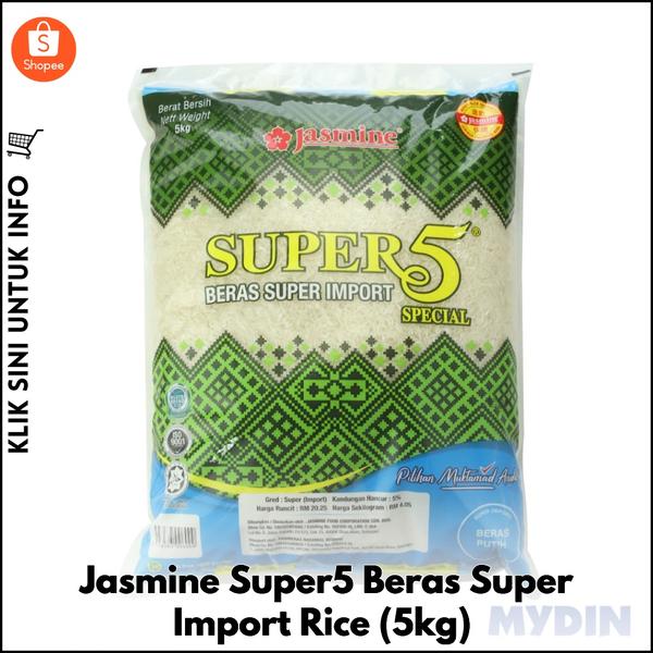 Jasmine Super5 Beras Super Import Rice (5kg)