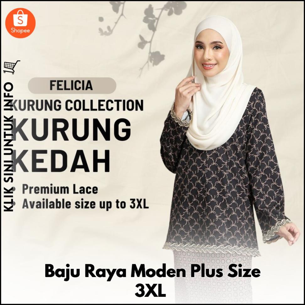 Baju Raya Moden Plus Size 3XL