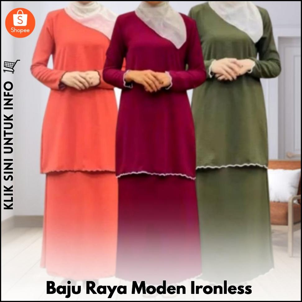 Baju Raya Moden Ironless