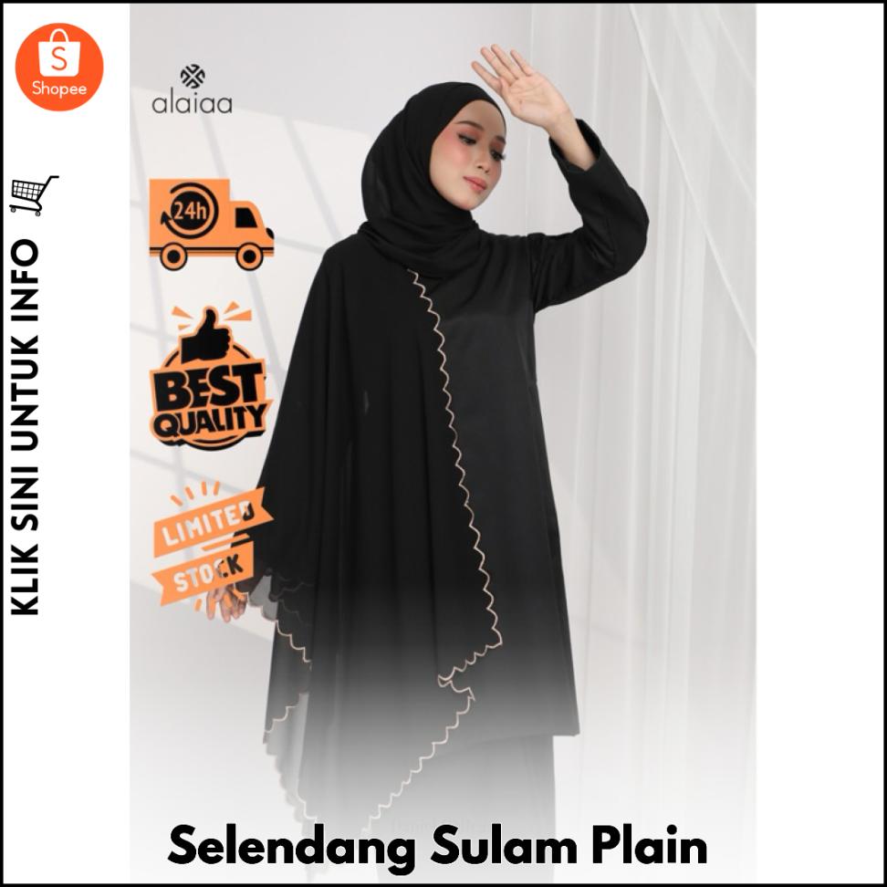 Selendang Sulam Plain