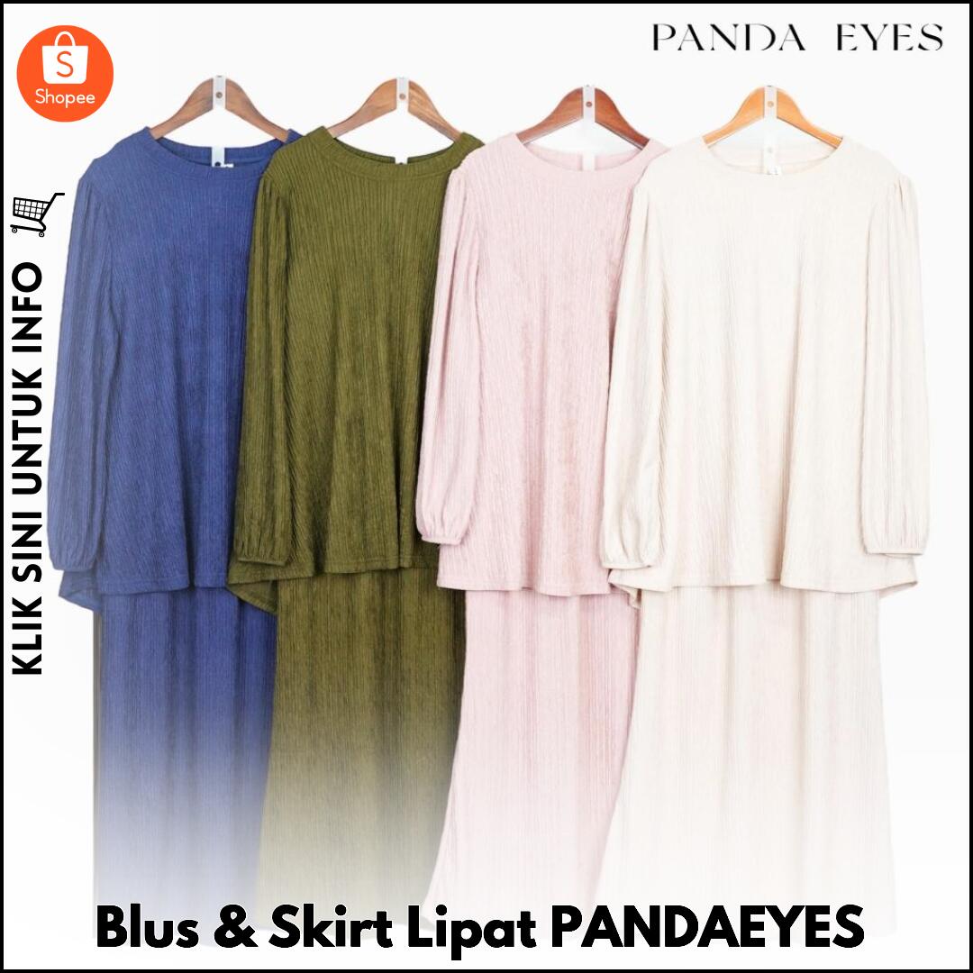 Blus & Skirt Lipat PANDAEYES