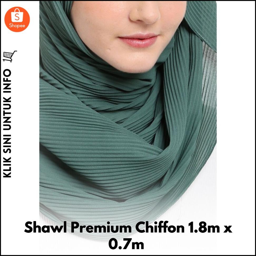 Shawl Premium Chiffon 1.8m x 0.7m