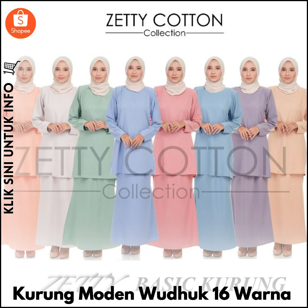 Kurung Moden Wudhuk 16 Warna