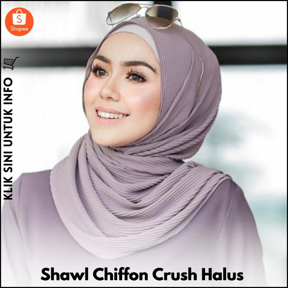 Shawl Chiffon Crush Halus