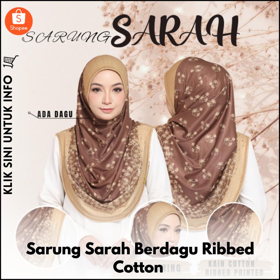 Sarung Sarah Berdagu Ribbed Cotton