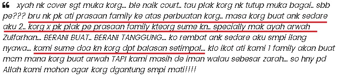 Marah Belum Hilang,Keluarga Arwah Zulfarhan Bongkarkan Wajah Lima Suspek Buli dan Bunuh Abang Kandungnya