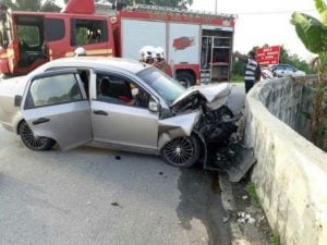 Menjelang Aidilfitri, Ibu Maut & Anak Cedera Parah Dalam Kemalangan Ngeri Di Johor