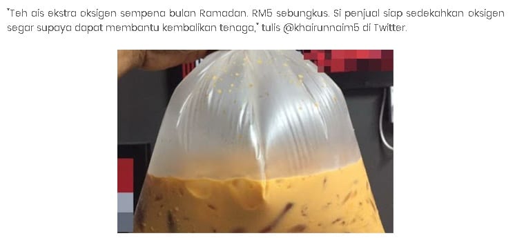 Karipap Angin, Teh Ais Angin, Sup Oksigen-Menu Baazar Ramadhan 2017 Paling Banyak Viral