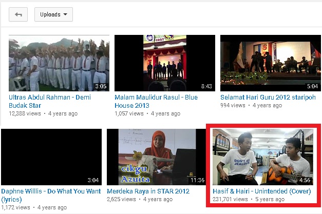 Video Bertajuk “Tidak Sengaja” Yang Pernah Diupload Zuhairi Iaitu Suspek Utama Kes Bunuh Zulfarhan Telah Trending Hebat  Di Youtube