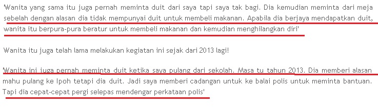 Sila Berhati-hati,Wanita Ini Kerap Tipu Orang Ramai Kononnya Tiada Duit Untuk Beli Tiket Di KL Sentral