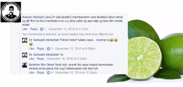 Viral Limau Nipis Sembuhkan Kencing Manis, Dr Suhazeli Dakwa Petua Hanya 'Sarcasm' 1