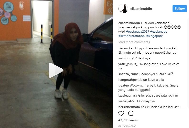 “Kak Ella!! Kenapa Nyanyi Dekat Parking Kereta Pun Power? Kenapa?!”