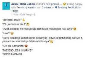 Gambar Perkahwinan Pasangan Ini Bertemakan Penguatkuasa Tular Di Facebook!