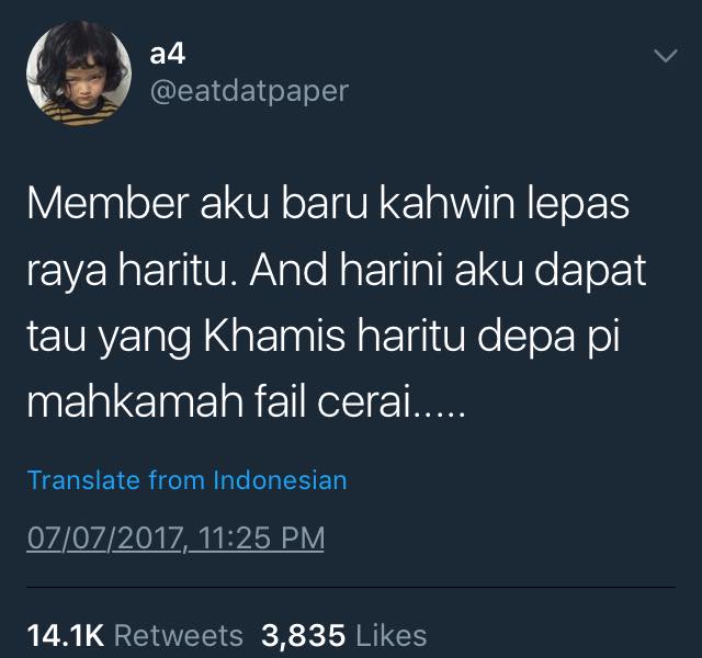 Kahwin Masa Raya, Lepas Dua Minggu Fail Cerai Sebab Suami Tak Suka Muka Isteri Tanpa Makeup!